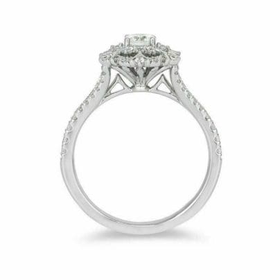 Buy New Enchanted Disney Elsa 1.05 Ct CZ Snowflake Engagement Ring Set ...