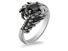 Enchanted Disney Villains Maleficent Oval Cut Diamond Engagement Ring 925 Silver SJ8441