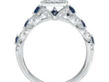 1.6CT Princess Diamond Engagement Ring in 925 Silver, Vera Wang Style Love Collection SJ8588