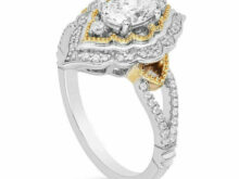 New Enchanted Disney Aladdin 2 CT Oval Diamond Arabesque Frame Engagement Ring SJ2158