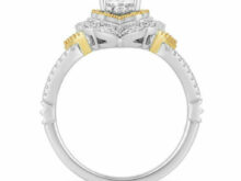 New Enchanted Disney Aladdin 2 CT Oval Diamond Arabesque Frame Engagement Ring SJ2158