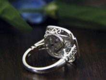 0.82TCW moissanite ring, Vintage ring, Round cut ring, Art Deco ring, engagement ring, octagonal ring, 925 Silver ring,moissanite ring SJ2539