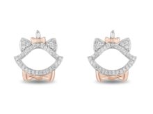 Disney Treasures Aristocats Diamond Earrings 1/10 ct tw Sterling Silver SJ2706