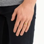 20250726_1639_14K Gold Wedding Band_remix_01k136mb6sexwtwqmqe3fr2vf1