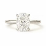 Elongated Cushion Cut 1.50ct EF VS1 CVD Lab Diamond Ring in 18K White Gold – Solitaire Engagement Ring  IGI Certified