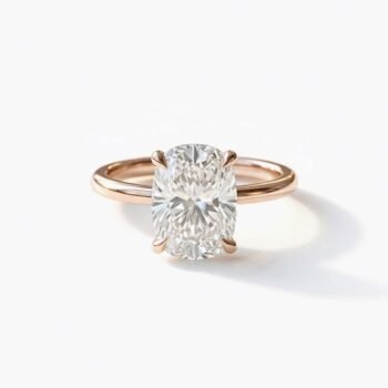 Elongated Cushion Cut 1.50ct EF VS1 CVD Lab Diamond Ring in 18K White Gold – Solitaire Engagement Ring  IGI Certified