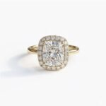 Cushion Cut 2.50ct EF VS1 Certified CVD Lab Diamond Halo Ring in 18K White Gold – Elegant Engagement Ring  IGI Certified