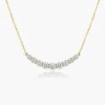 4.00ctw Round Lab Grown Diamond Journey Necklace in 925 Silver