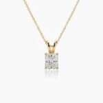 1.00ct Radiant Cut IGI Lab Grown Diamond Solitaire Pendant Necklace in 925 Silver