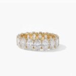 6–8.30ctw Oval Cut Lab Grown Diamond Eternity Ring in 10K/14K/18K White Gold – For Women IGI Certified