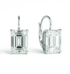 Emerald cut earring (1)