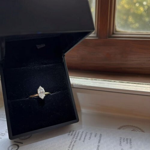 2.0 ctw Marquise Cut Diamond Solitaire Engagement Ring in 14K Gold IGI Certified photo review