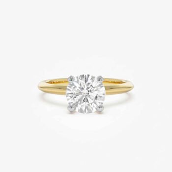 1.0ct Round Brilliant Solitaire Engagement Ring - Classic 4-Prong Gold