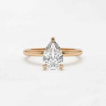 1.75ct Pear Cut Lab Grown Diamond Engagement Ring 14k Gold IGI Certified