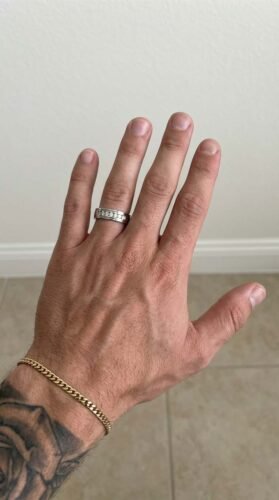 18K Silver Men’s Diamond Wedding Band | 0.30 CTW CVD Diamonds | IGI Certified photo review