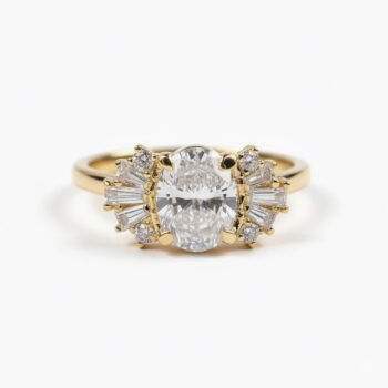 Oval Lab Grown Diamond Engagement Ring