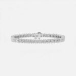 925 Silver 5-9 ctw Marquise & Round Lab Grown Diamond Tennis Bracelet, EF VS1 CVD