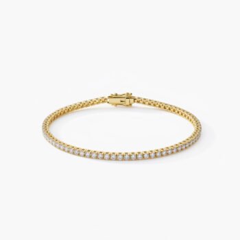 Petite Lab Diamond Tennis Bracelet (2-3 ct. tw.) in 18K Yellow Silver