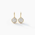Shopneez 3.12 ctw Asscher Cut Lab Grown Diamond Drop Dangle Earrings 18K Silver (EF VS1 CVD)