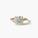 3.5 ctw Round IGI Lab Grown Diamond Solitaire Ring 925 Silver (EF VS1 CVD)