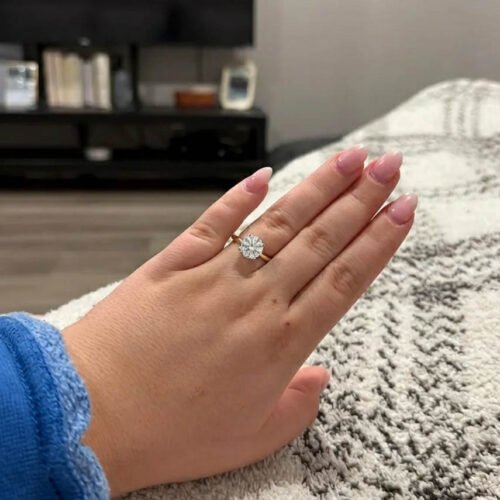 2.0ct Round Brilliant Solitaire Engagement Ring - Classic 4-Prong Gold IGI Certified photo review