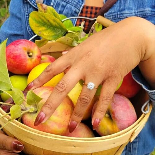 1.50ct Round Lab Diamond Solitaire Engagement Ring | Certified EF VS1 CVD | 18K White Gold photo review