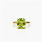 14.33 CT Elongated Cushion Cut Light Green Ring Solitaire Statement Ring 925 Silver