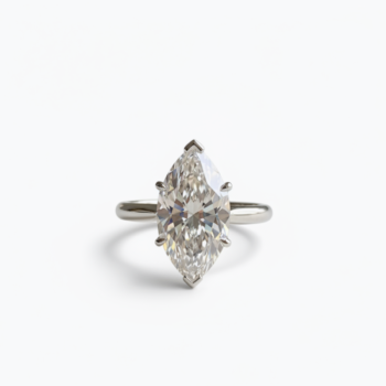 7.55CT Marquise Cut Moissanite Engagement Ring Hidden Halo Solitaire Ring 925 Silver DE VVS1 Cathedral Setting