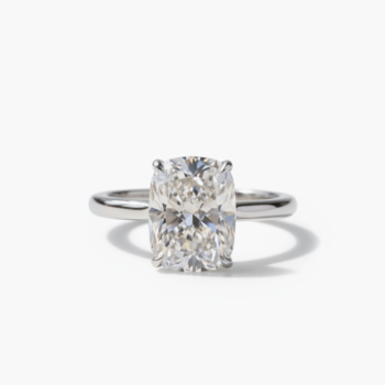 10.25CT Elongated Cushion Cut Moissanite Engagement Ring Hidden Halo Solitaire Ring 925 Silver DE VVS1
