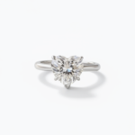 3.56CT Heart Cut Moissanite Engagement Ring Cathedral Solitaire Ring 925 Silver DE VVS1 Minimalist Bridal Ring