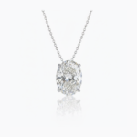 10.40 CT Oval Cut Moissanite Solitaire Necklace, Large Oval Pendant Necklace, Statement Moissanite Pendant, DE VVS1 925 Silver Jewelry