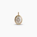 1.55 ct Oval cut Moissanite Bezel set Solitaire Pendant 925 Silver
